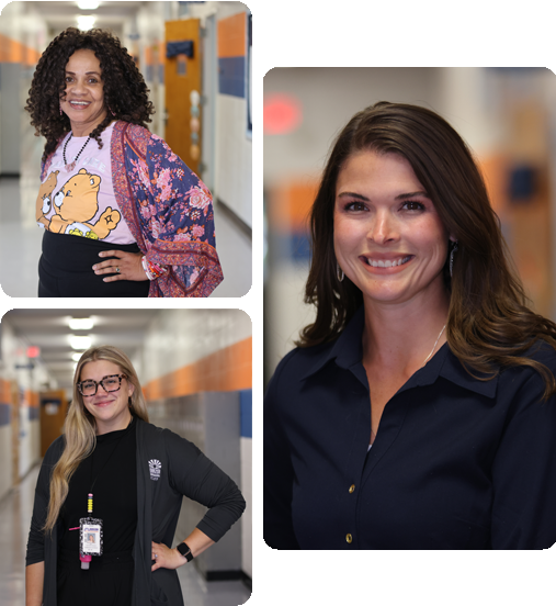 A collage of three HSA Teachers.